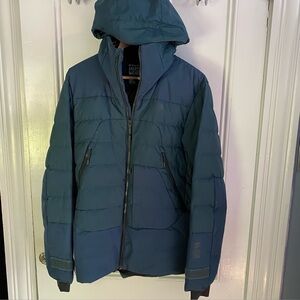 Mountain Hardwear Jacket men’s s goose down puffer hood green outdoor winter zip